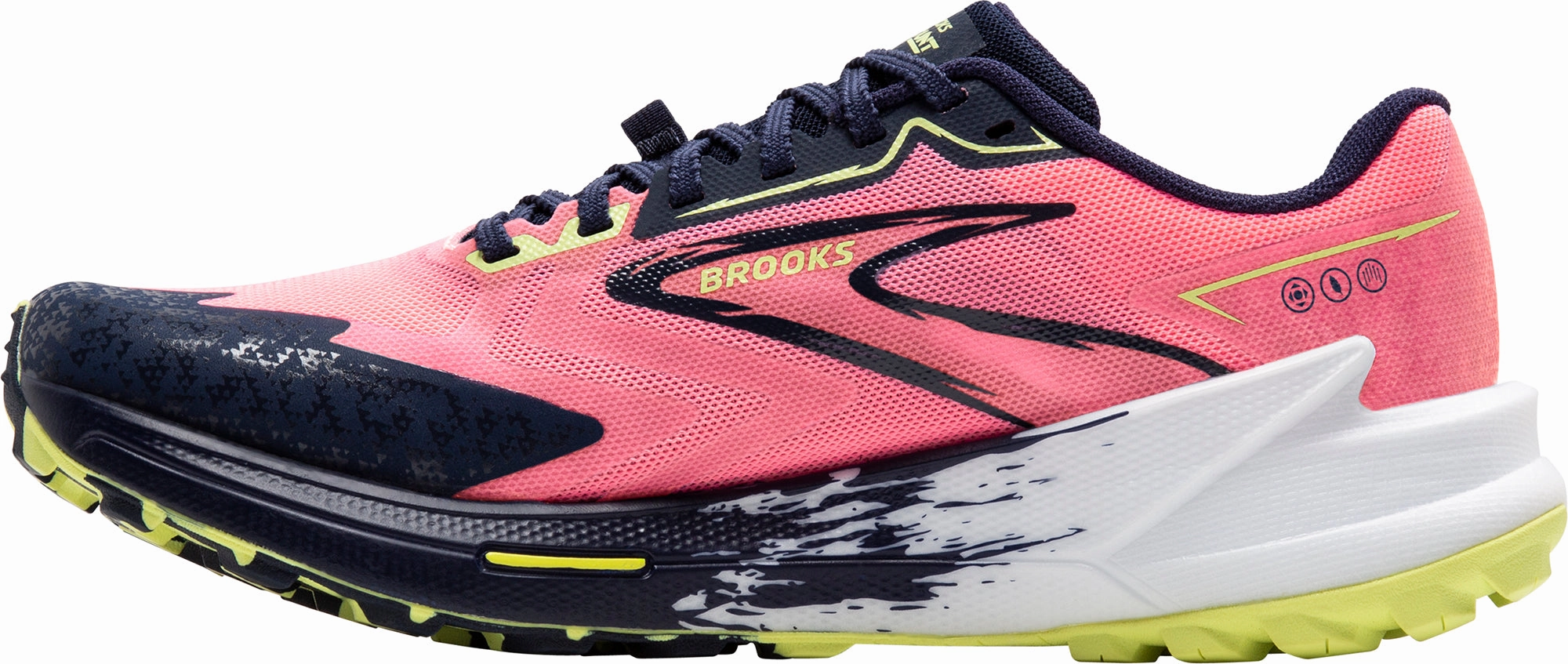 kids Brooks Catamount 3 Womens Trail Running Shoes - Pink