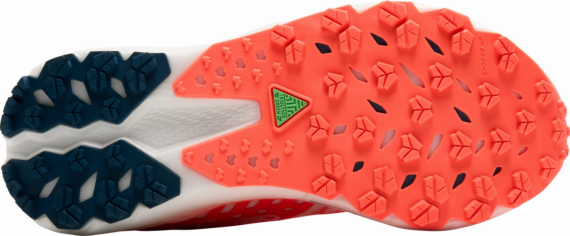 Brooks Catamount 4 Womens Trail Running Shoes - Orange Flex Zones Easy Slip   On