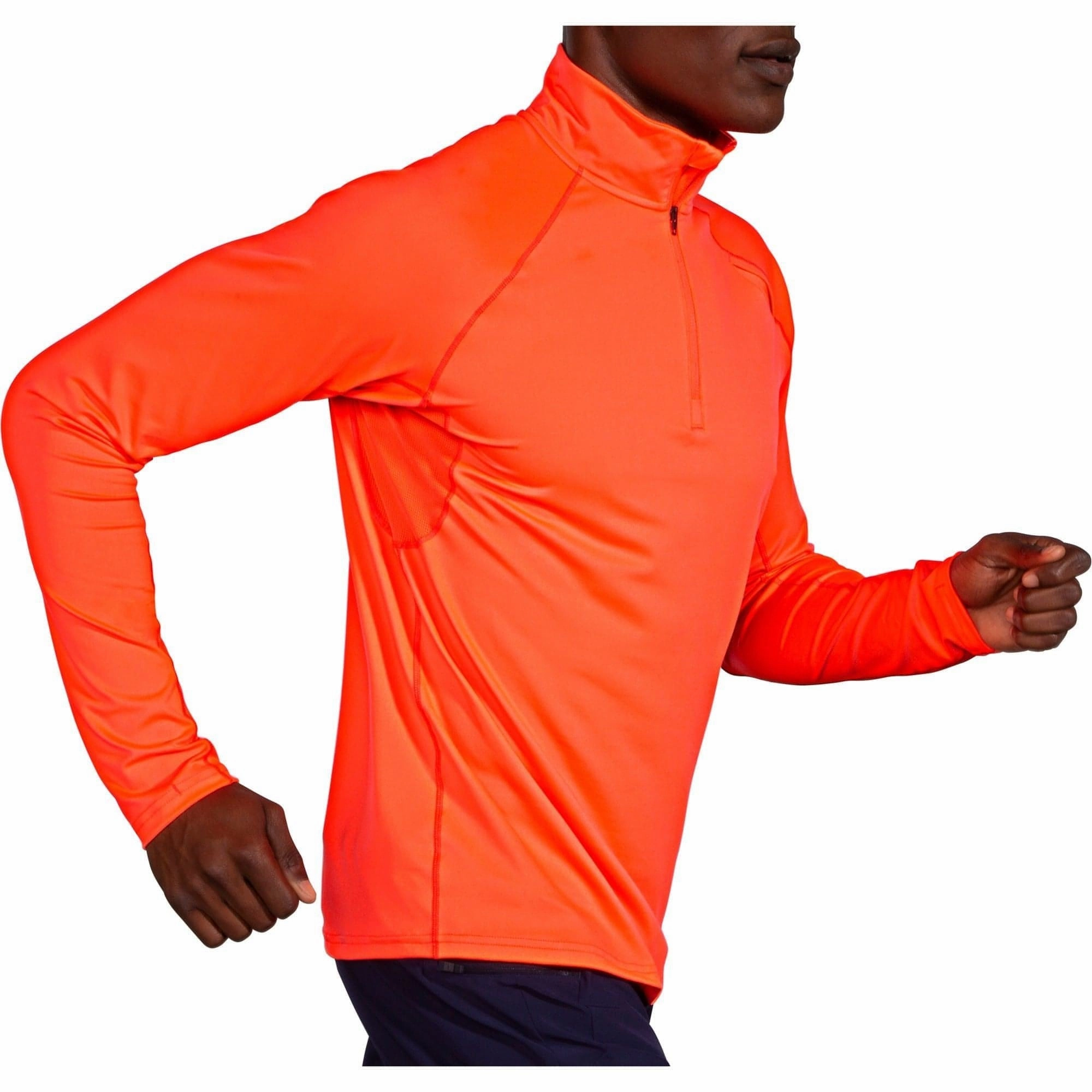collection Entertainment related Brooks Dash Half Zip Long Sleeve Mens Running Top - Orange