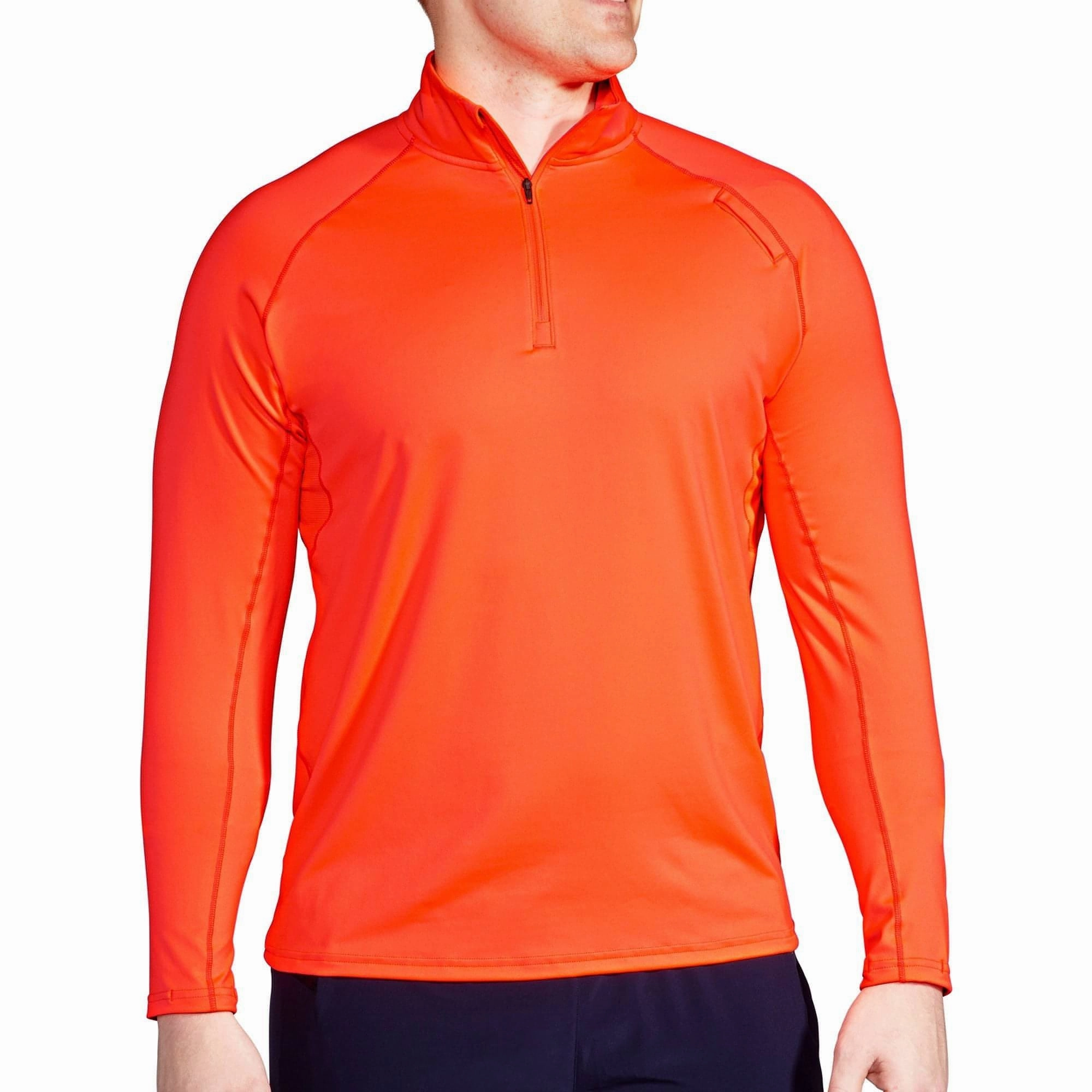 Reader Studio Brooks Dash Half Zip Long Sleeve Mens Running Top - Orange