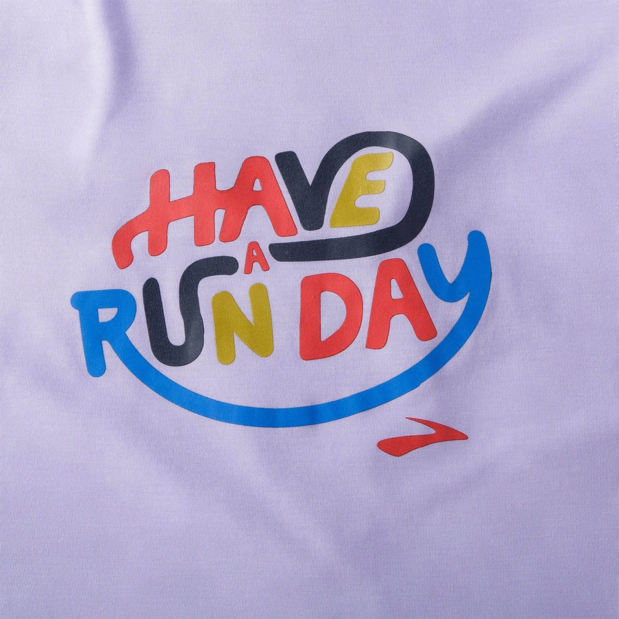 Brooks Distance Graphic Short Sleeve Womens Running Top - Purple Layered Wear Layering Must-Have