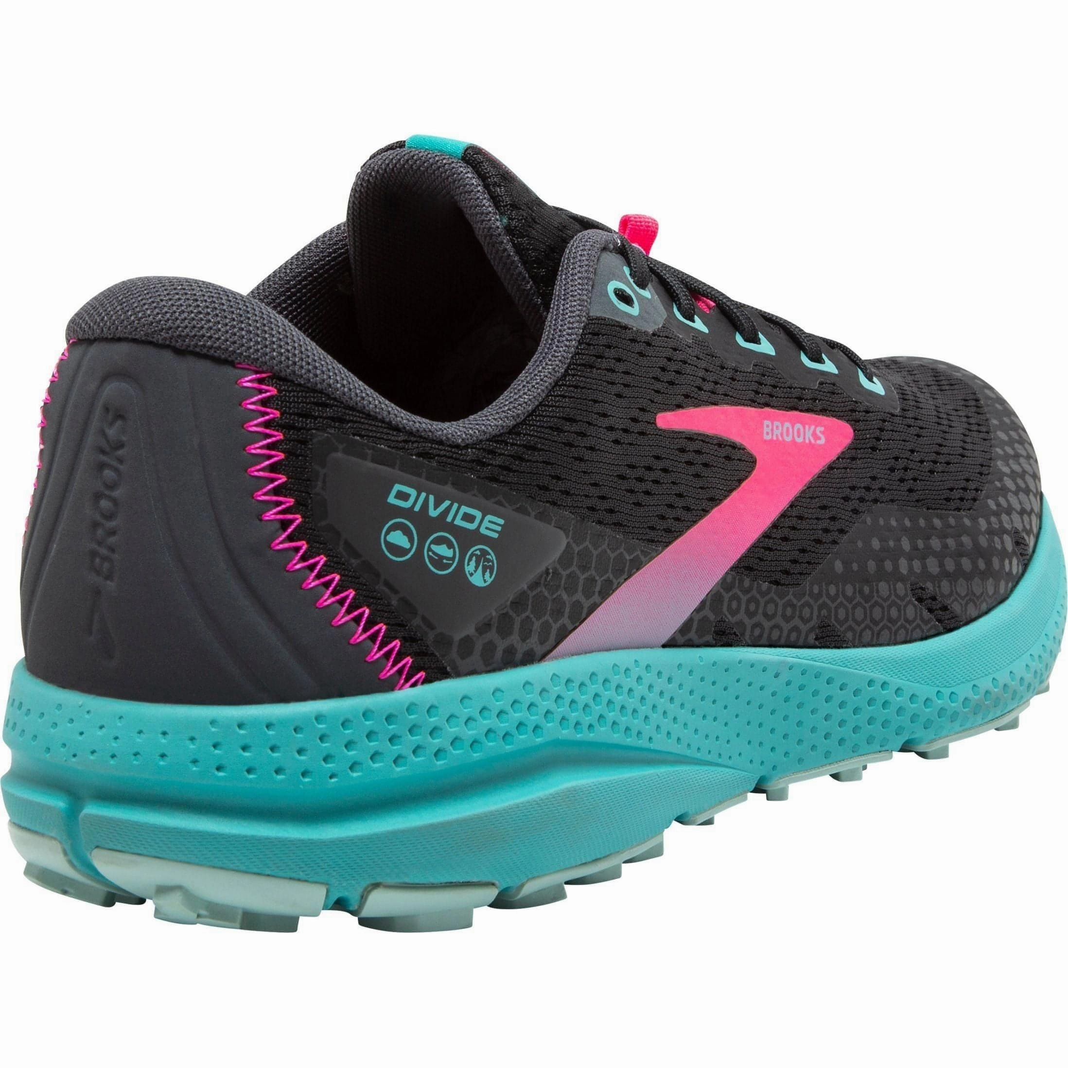 Brooks Divide 3 Womens Trail Running Shoes - Black Foot Arch Fit