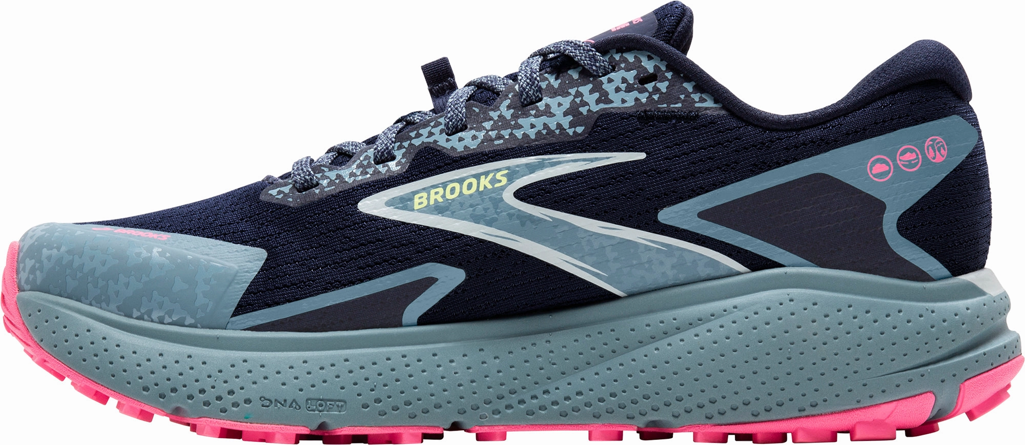 kids' running shoes non - perforated - upper shoes Brooks Divide 5 Womens Trail Running Shoes - Blue