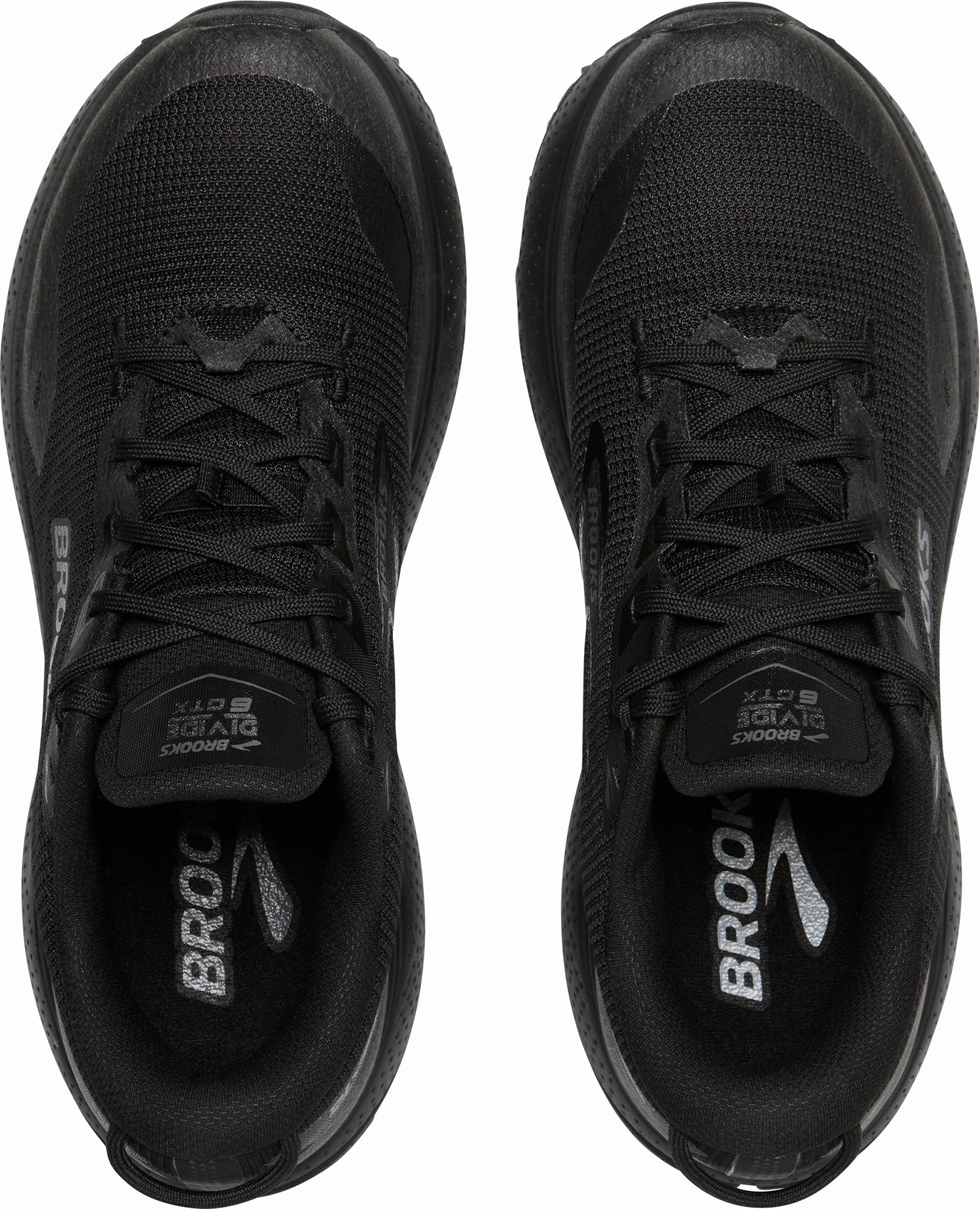 Brooks Divide 6 GORE-TEX Womens Trail Running Shoes - Black Ergonomic Insole Contour Minimalist Profile