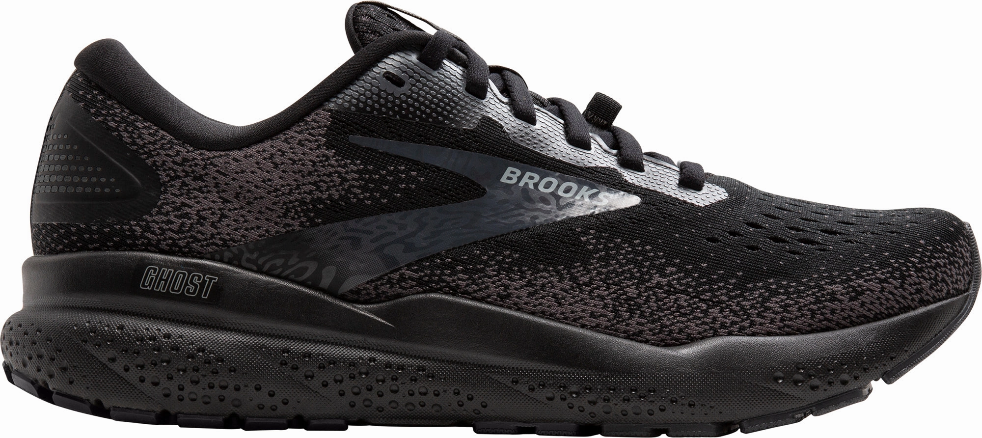 Brooks Ghost 16 GORE-TEX Mens Running Shoes - Black Pressure Zoned Cushioning