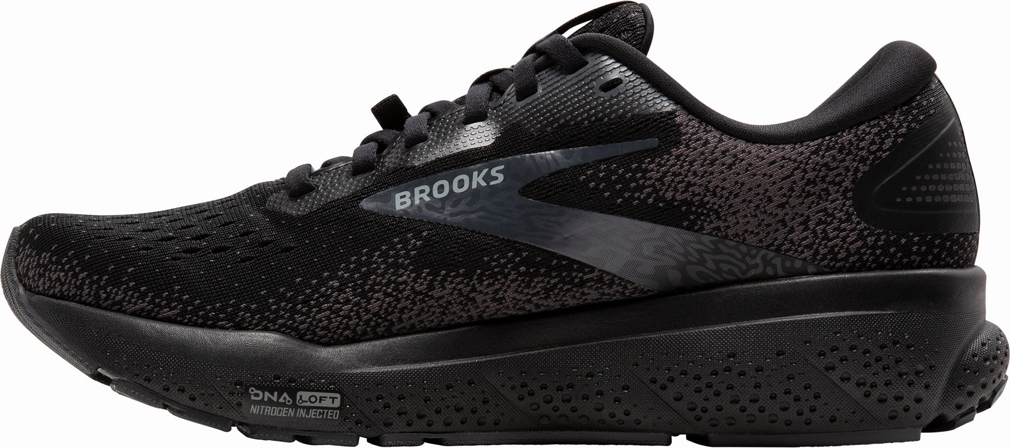 Hygroscopic Materials rough - surface shoes Brooks Ghost 16 GORE-TEX Mens Running Shoes - Black