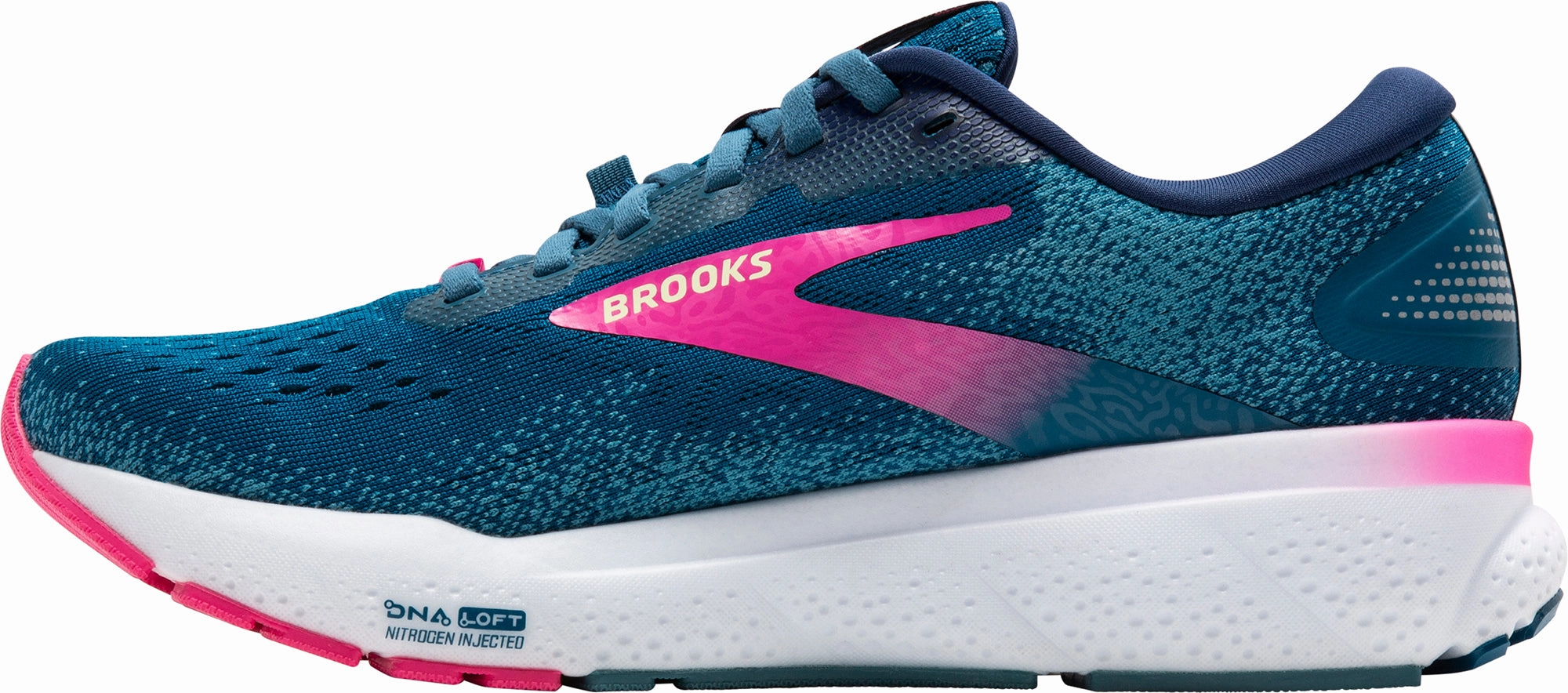 Brooks Ghost 16 GORE-TEX Womens Running Shoes - Blue Bouncy Midsole Compound Comfort Tongue