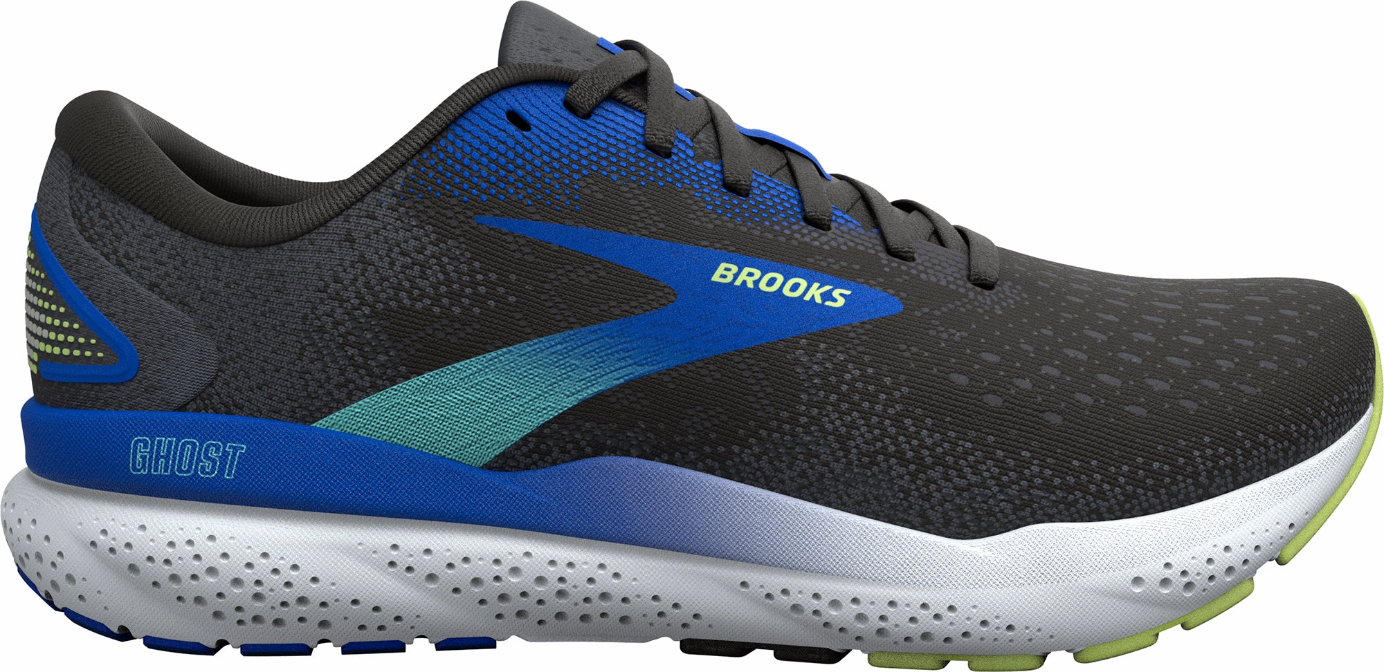 Flexi Fit Brooks Ghost 16 Mens Running Shoes - Black