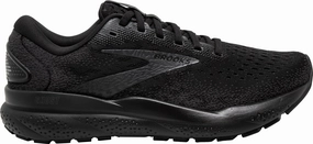 Airflow Optimized Adjustable Design Brooks Ghost 16 Womens Running Shoes - Black