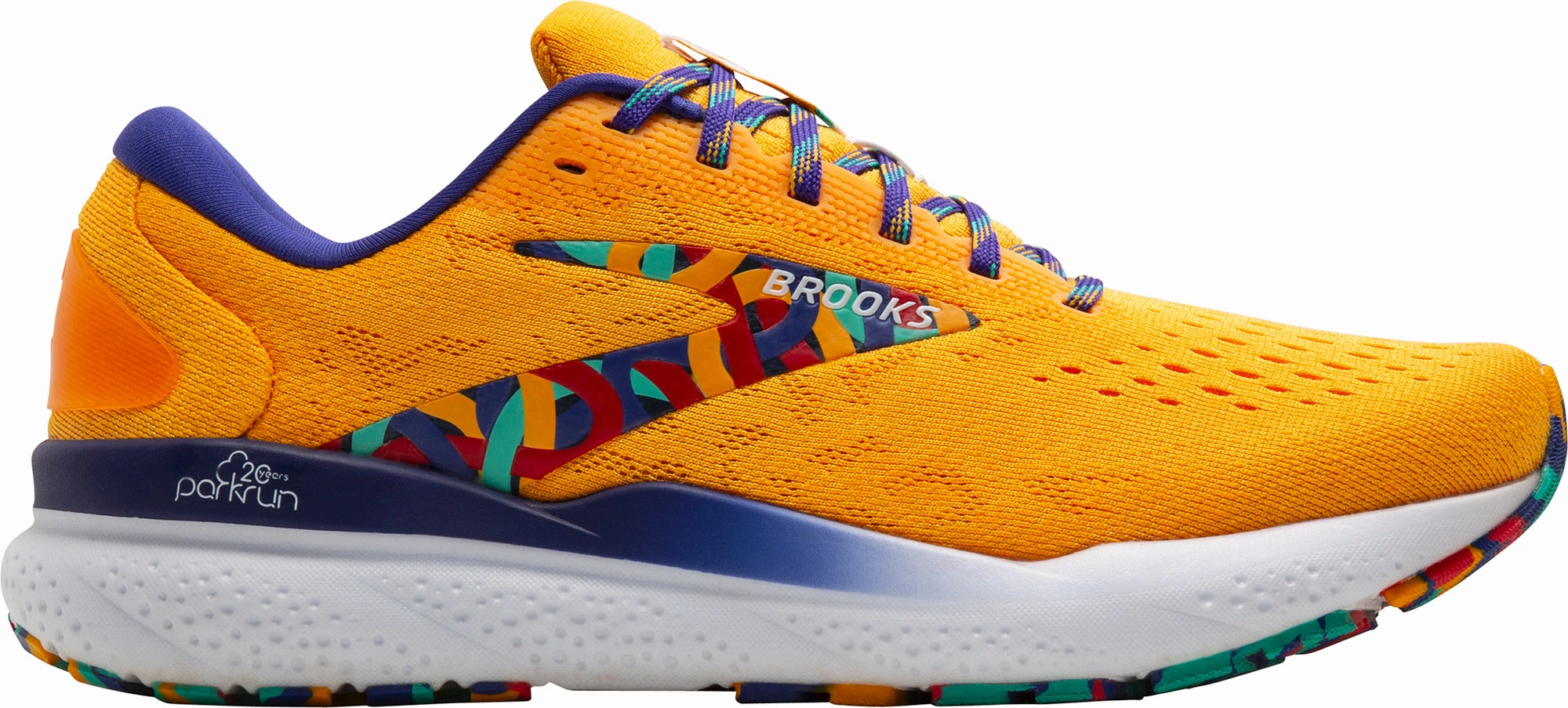 Hydrophobic Fabric Brooks Ghost 16 Womens Running Shoes - Orange