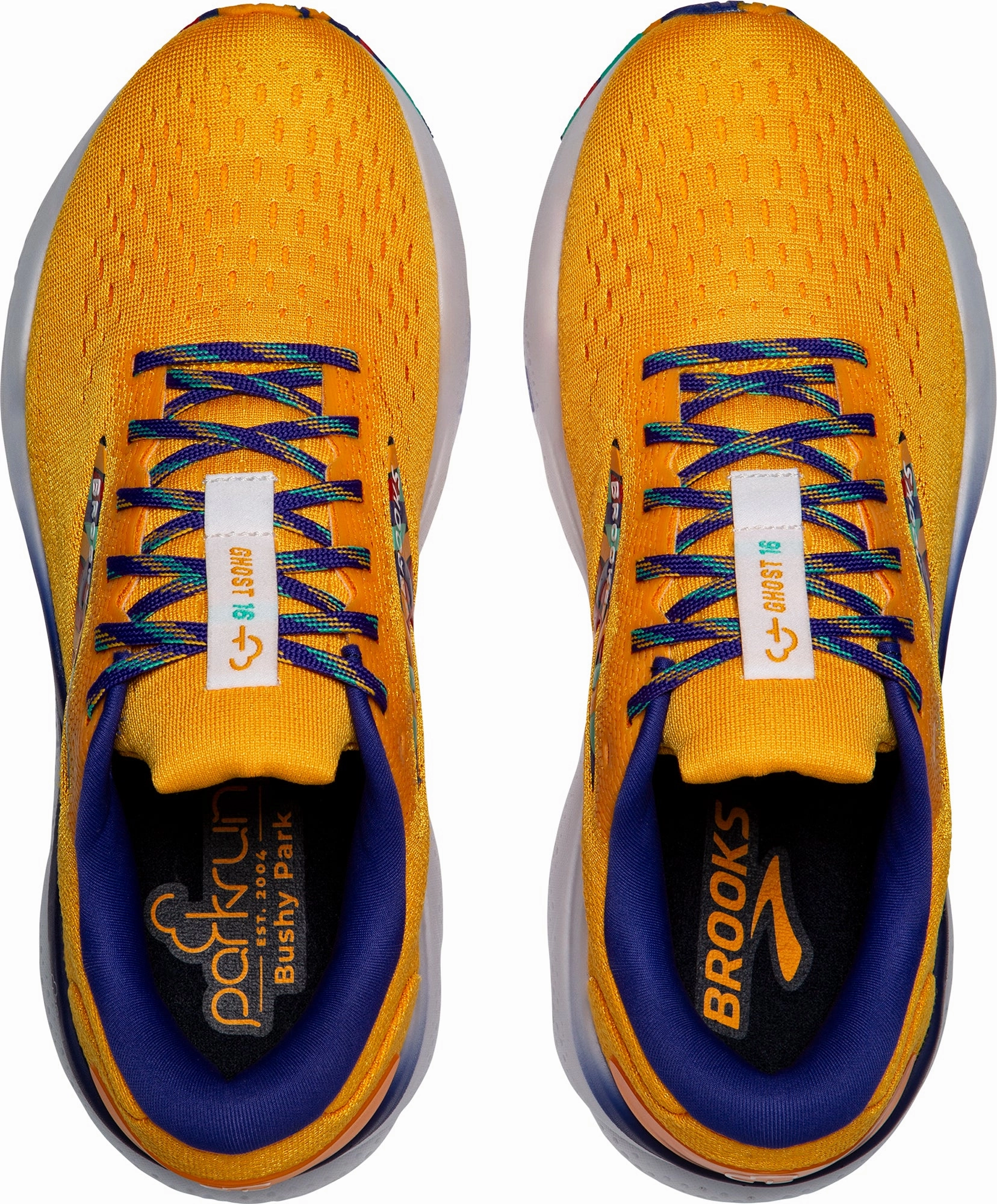 Boosted flair Bold Design Brooks Ghost 16 Womens Running Shoes - Orange