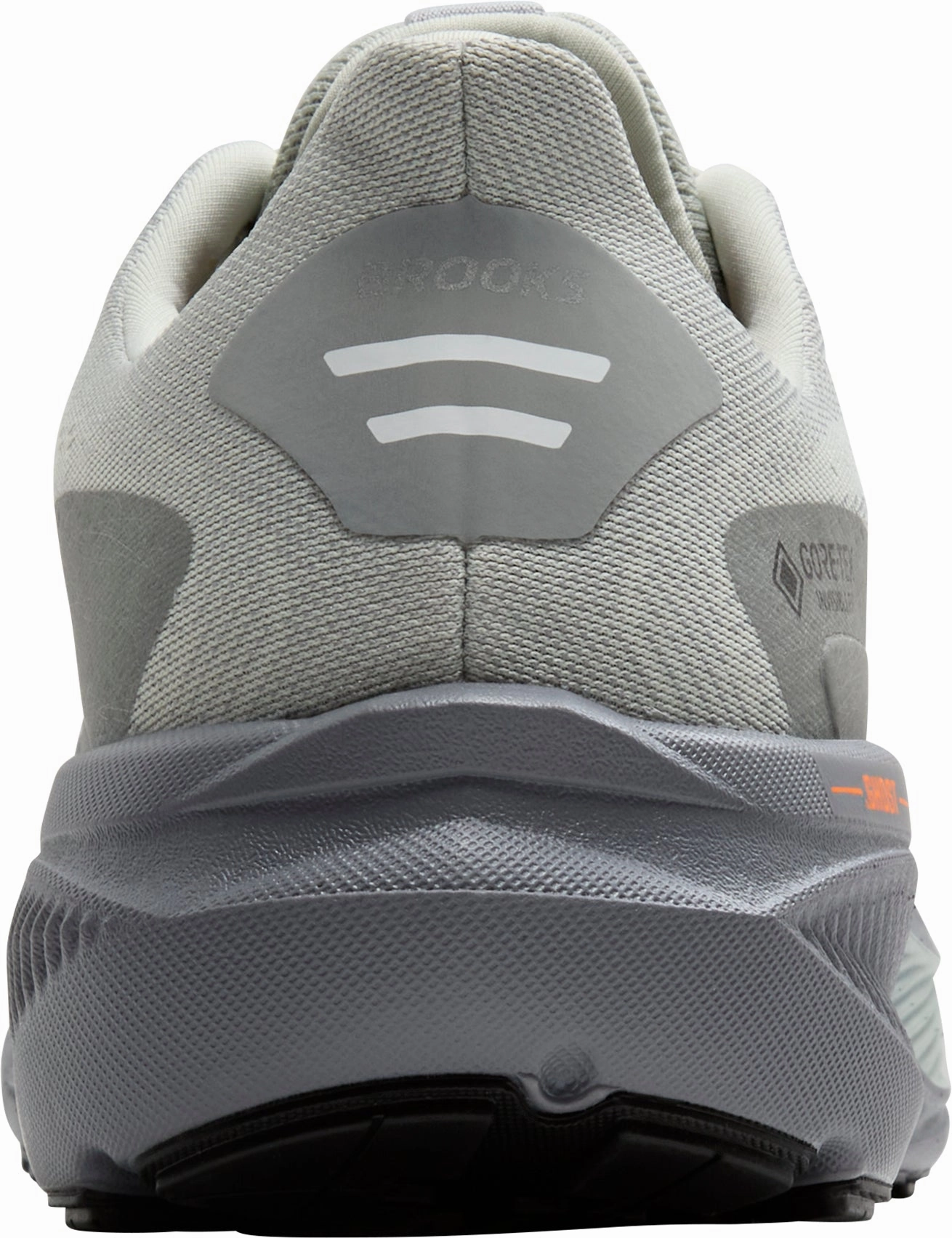 Microcellular Shock Pad waterproof running shoes Brooks Ghost 17 GORE-TEX Mens Running Shoes - Grey