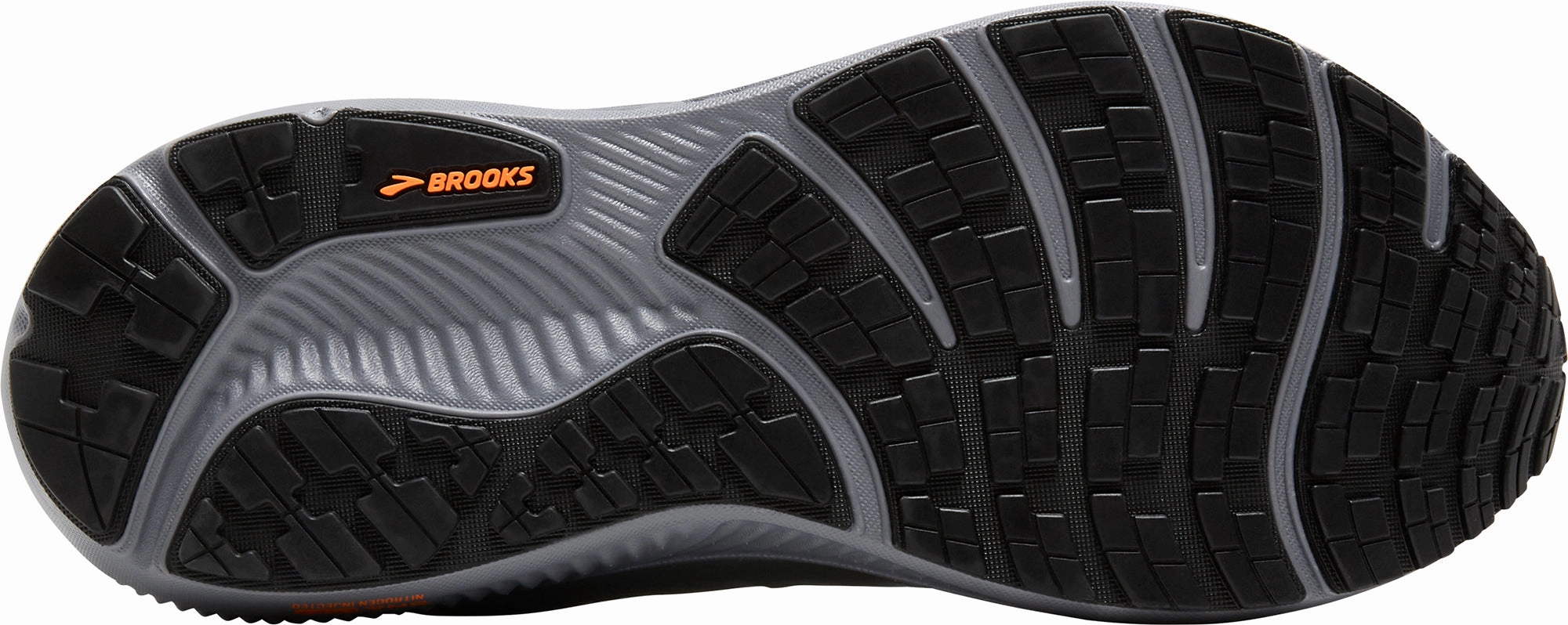 Brooks Ghost 17 GORE-TEX Mens Running Shoes - Grey supinated foot shoe support Elastic cuffs