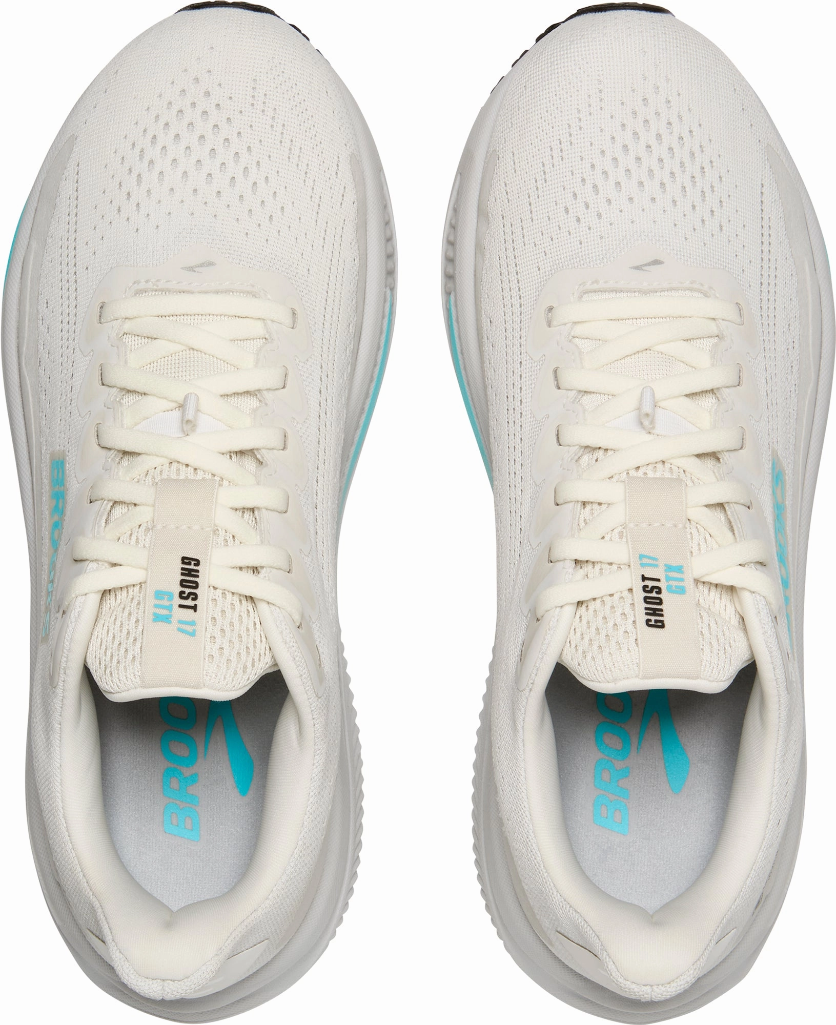 Comfortable Straps Anti-microbial Brooks Ghost 17 GORE-TEX Womens Running Shoes - Cream