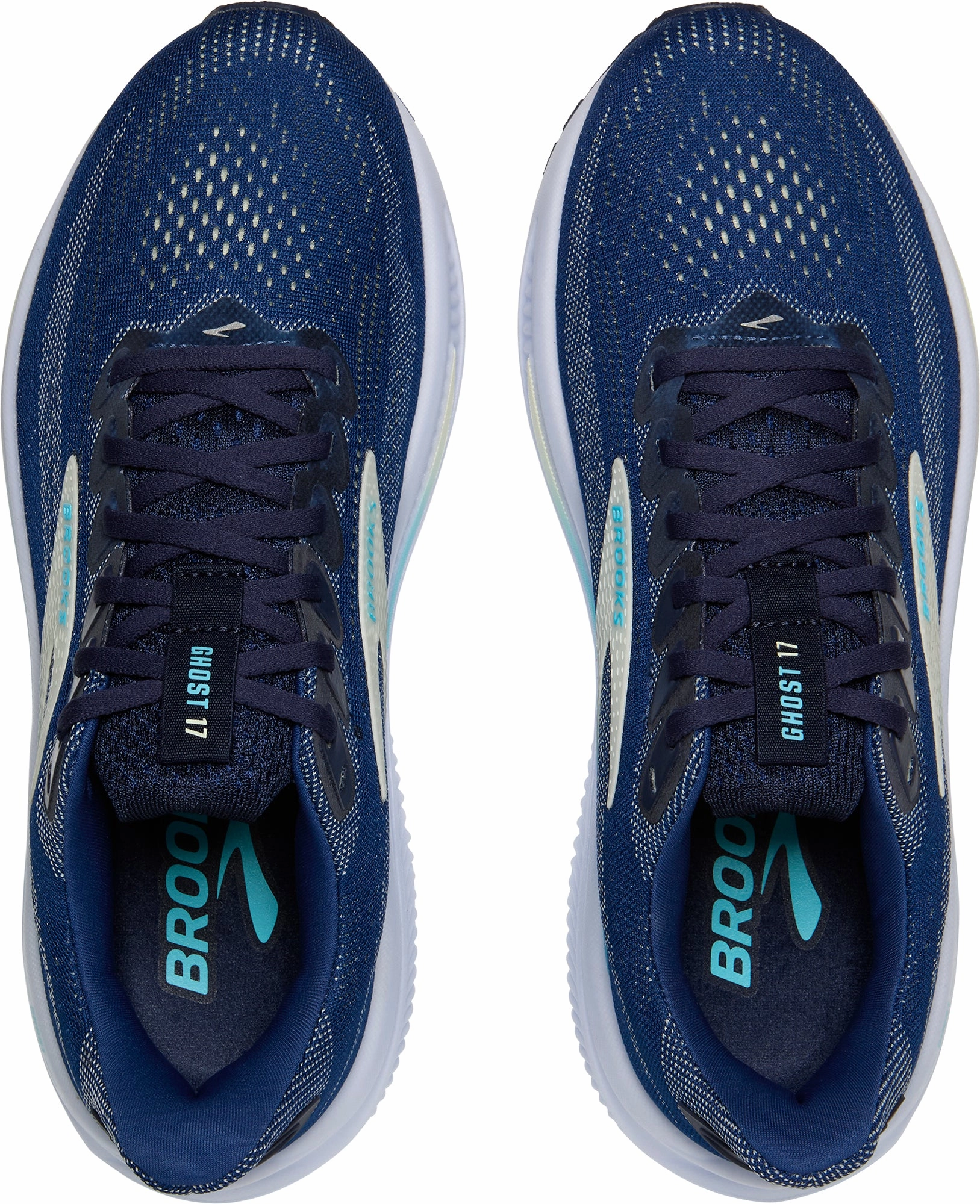 Brooks Ghost 17 WIDE FIT Womens Running Shoes - Blue Value - for - money Structural Reinforcement