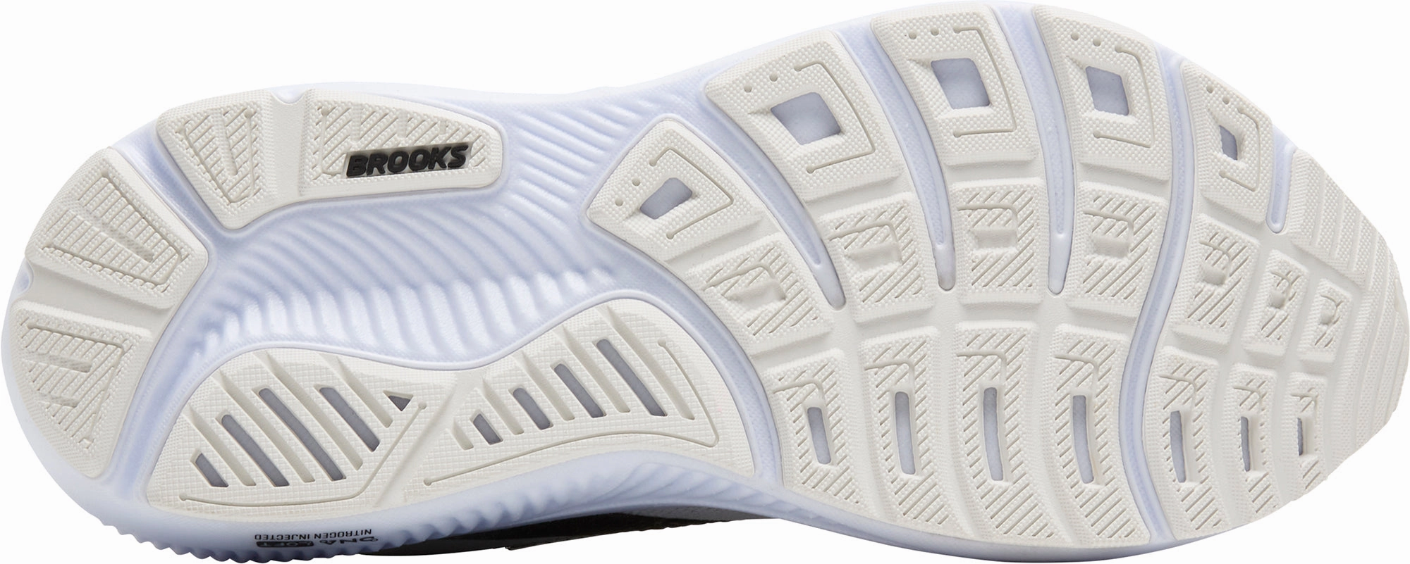 Supportive Heel Counter Brooks Ghost 17 Womens Running Shoes - White