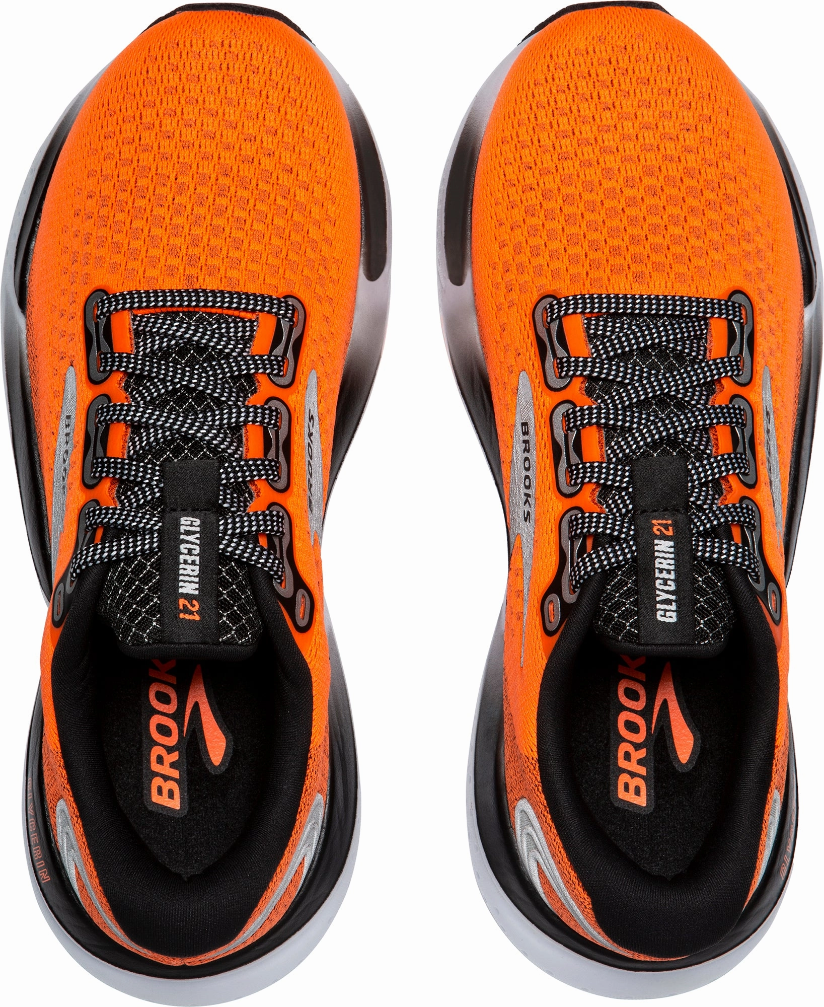 Brooks Glycerin 21 Mens Running Shoes - Orange reflective running shoes