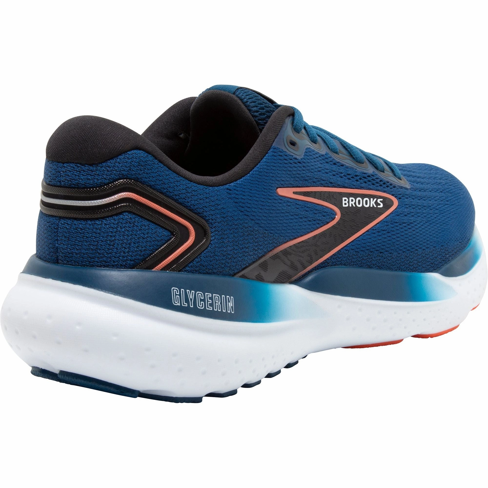 non - stretchy upper shoes Brooks Glycerin 21 WIDE FIT Mens Running Shoes - Blue