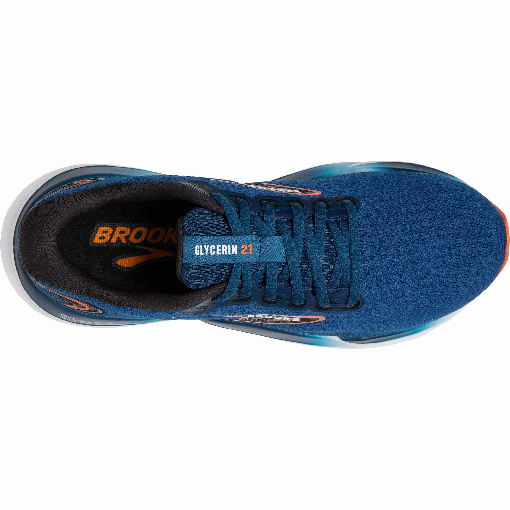 Brooks Glycerin 21 WIDE FIT Mens Running Shoes - Blue aerobic exercise shoe suitability