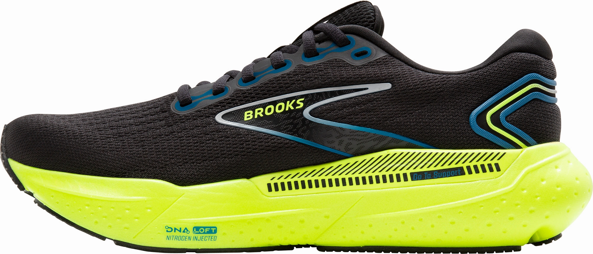 Zumba shoes store - brand running gear Brooks Glycerin GTS 21 Mens Running Shoes - Black
