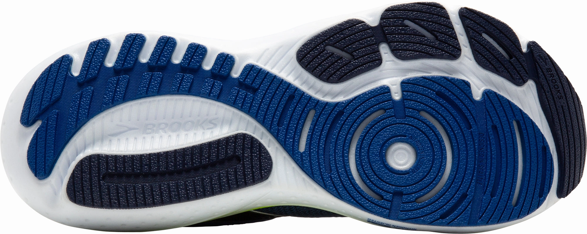 Brooks Glycerin GTS 21 Mens Running Shoes - Blue Lace Lock Feature