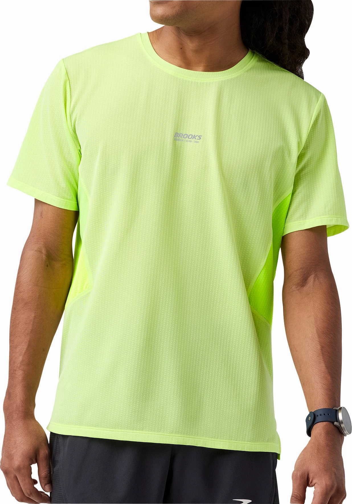 Breezy Comfort Brooks High Point 2.0 Short Sleeve Mens Running Top - Yellow