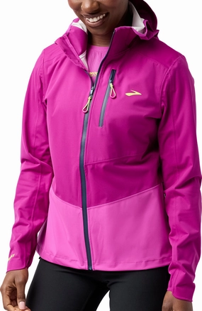 Vanity Brooks High Point 2.0 Waterproof Womens Running Jacket - Purple