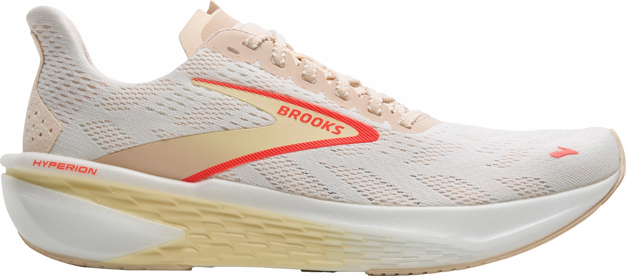 Performance Sweat Resistant Lining Brooks Hyperion 2 Womens Running Shoes - White