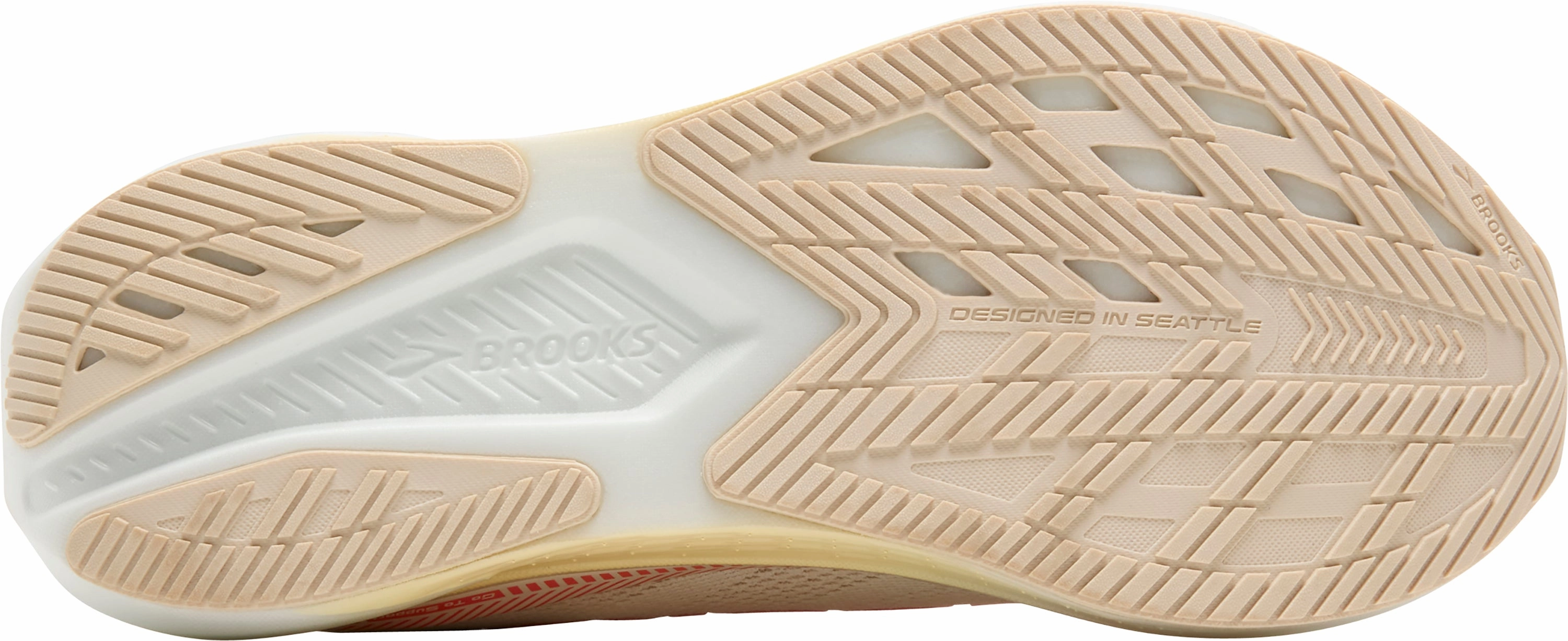 Brooks Hyperion GTS 2 Womens Running Shoes - Orange anti slip grip Elastic Band