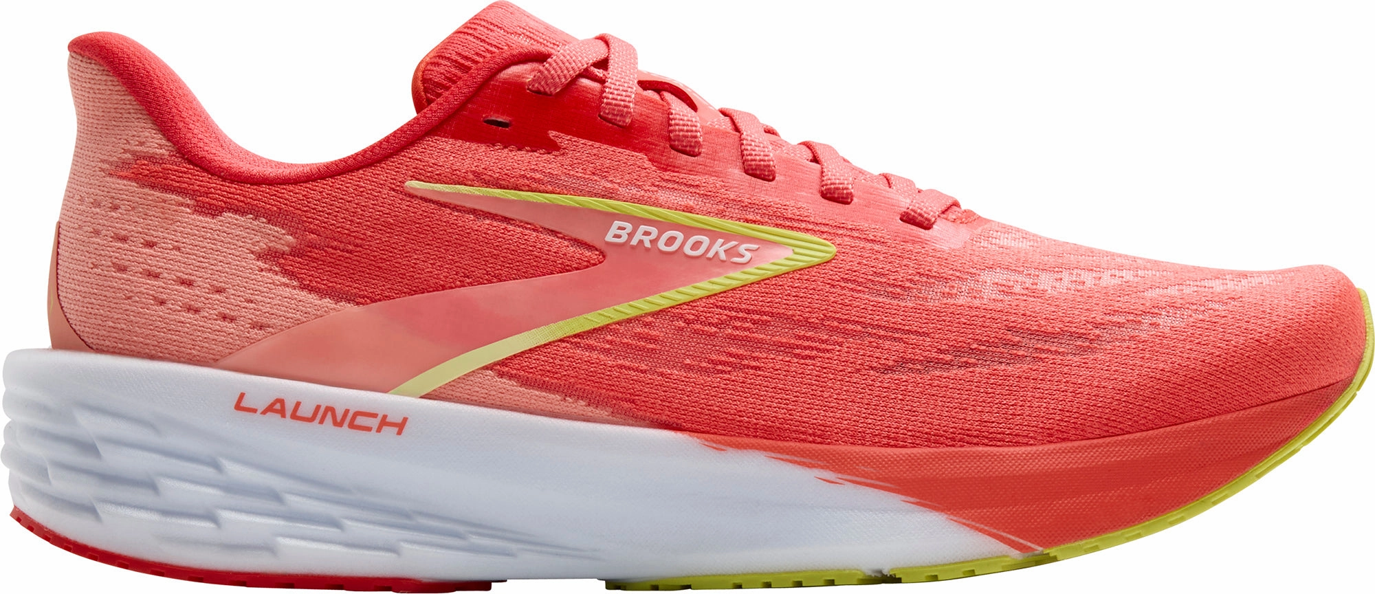 Brooks Launch 11 Womens Running Shoes - Pink Slip   On Ventilation Port System