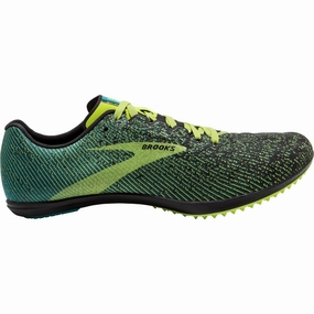 Game Time High Cushion Brooks Mach 19 Spikeless Cross Country Spikes - Green
