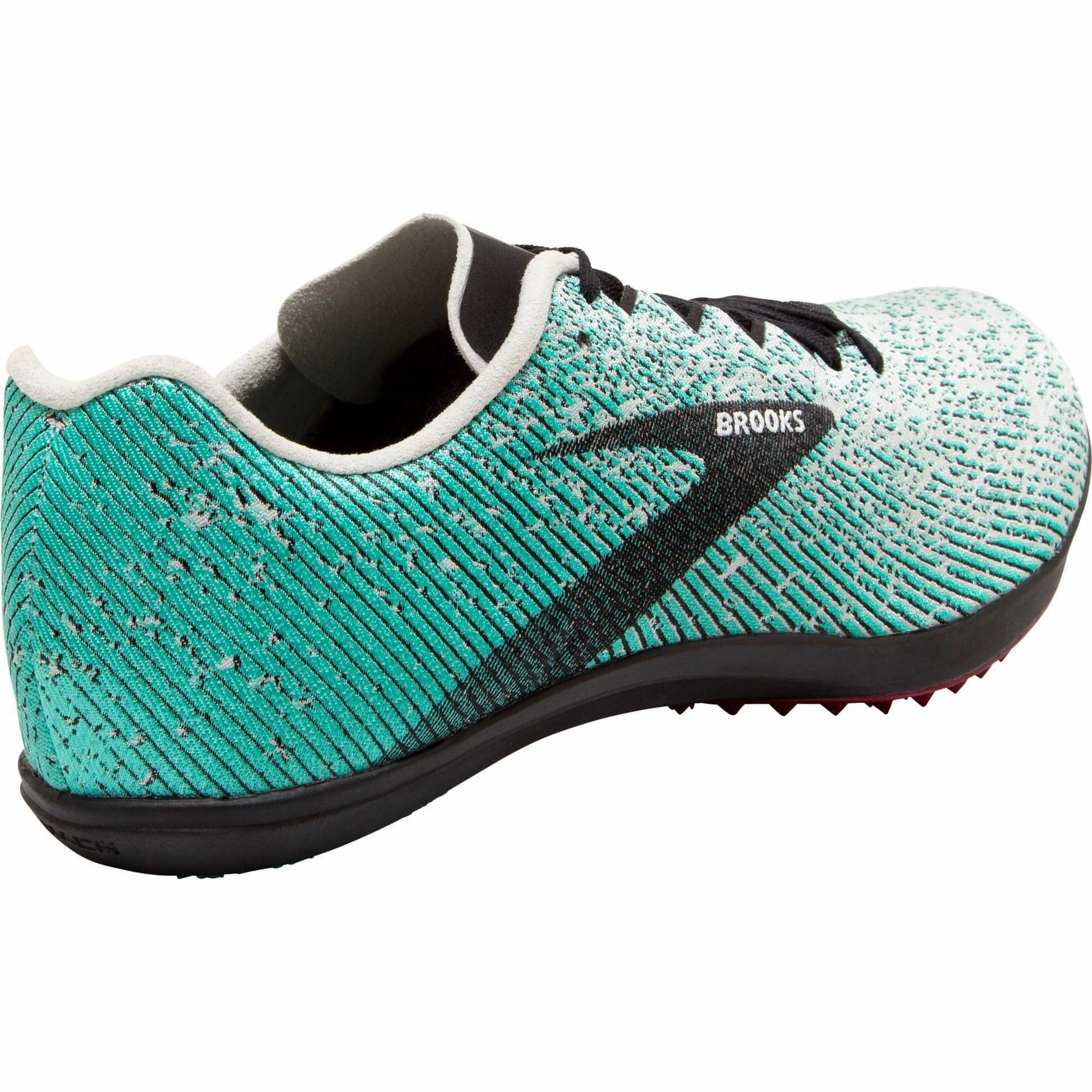 Base Lock Brooks Mach 19 Spikeless Womens Cross Country Spikes - Green