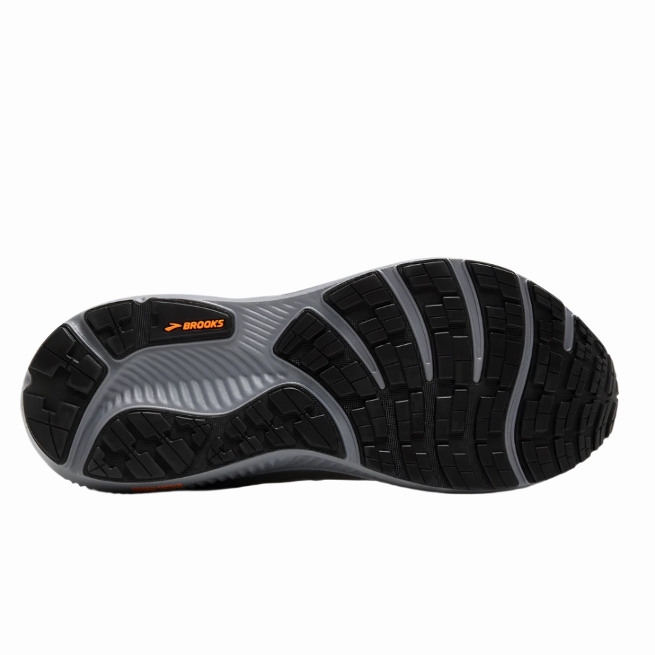 Brooks Men's Ghost 17 GTX Running Shoes in Smoke/Primer Grey/Orange AW25 Sunny Days easy - to - clean running shoes