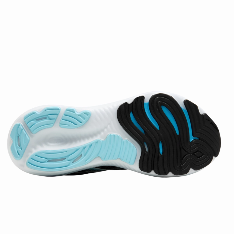 night running shoes Brooks Men's Glycerin 22 Running Shoes in Black/Atomizer/Blazing Orange AW25