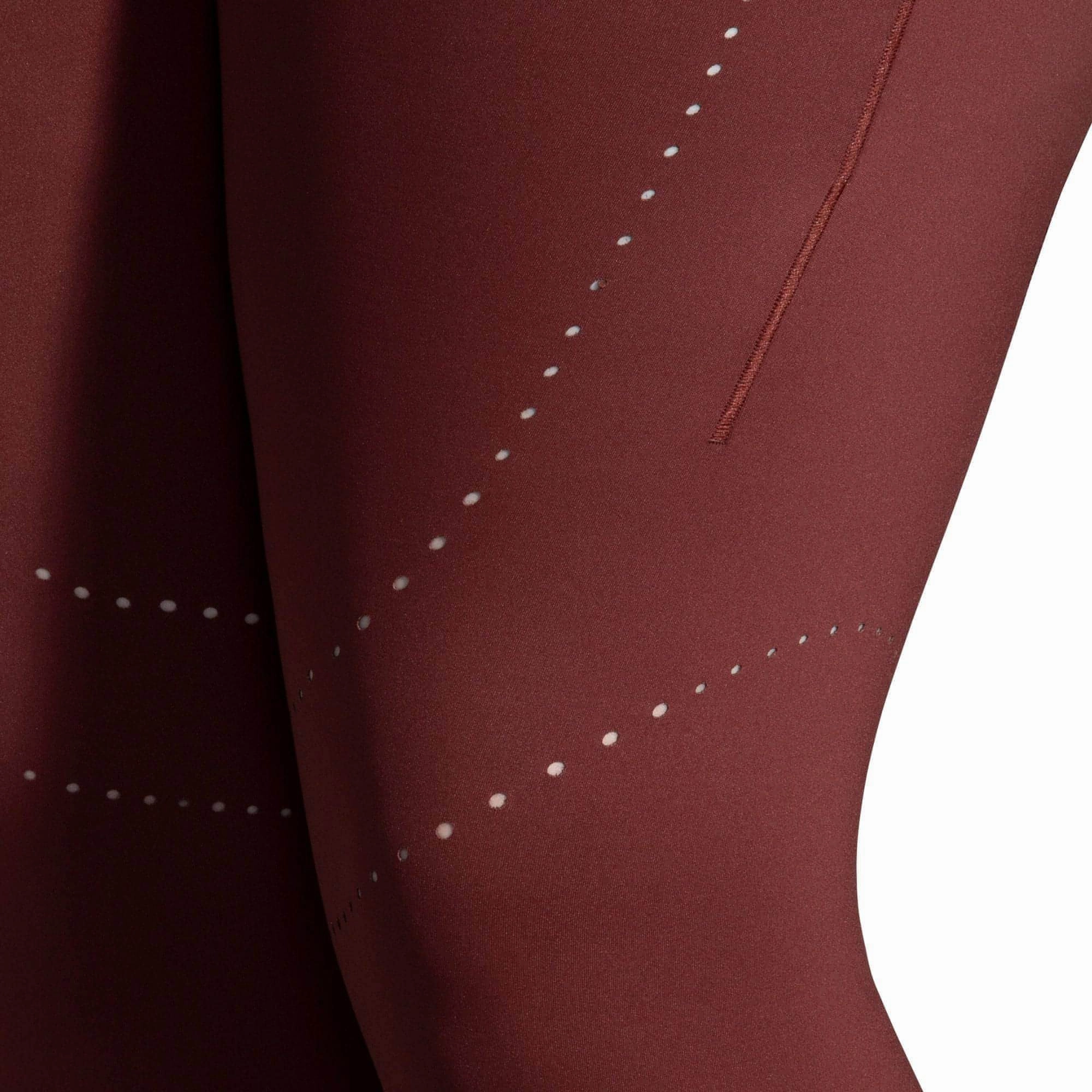 Sculpted Fit Tagless Labeling Brooks Method Womens 7/8 Running Tights - Red
