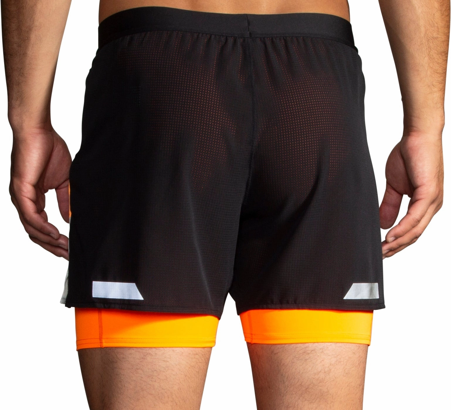 Brooks Run Visible 2.0 2 In 1 Mens Running Shorts - Black Sporty Style
