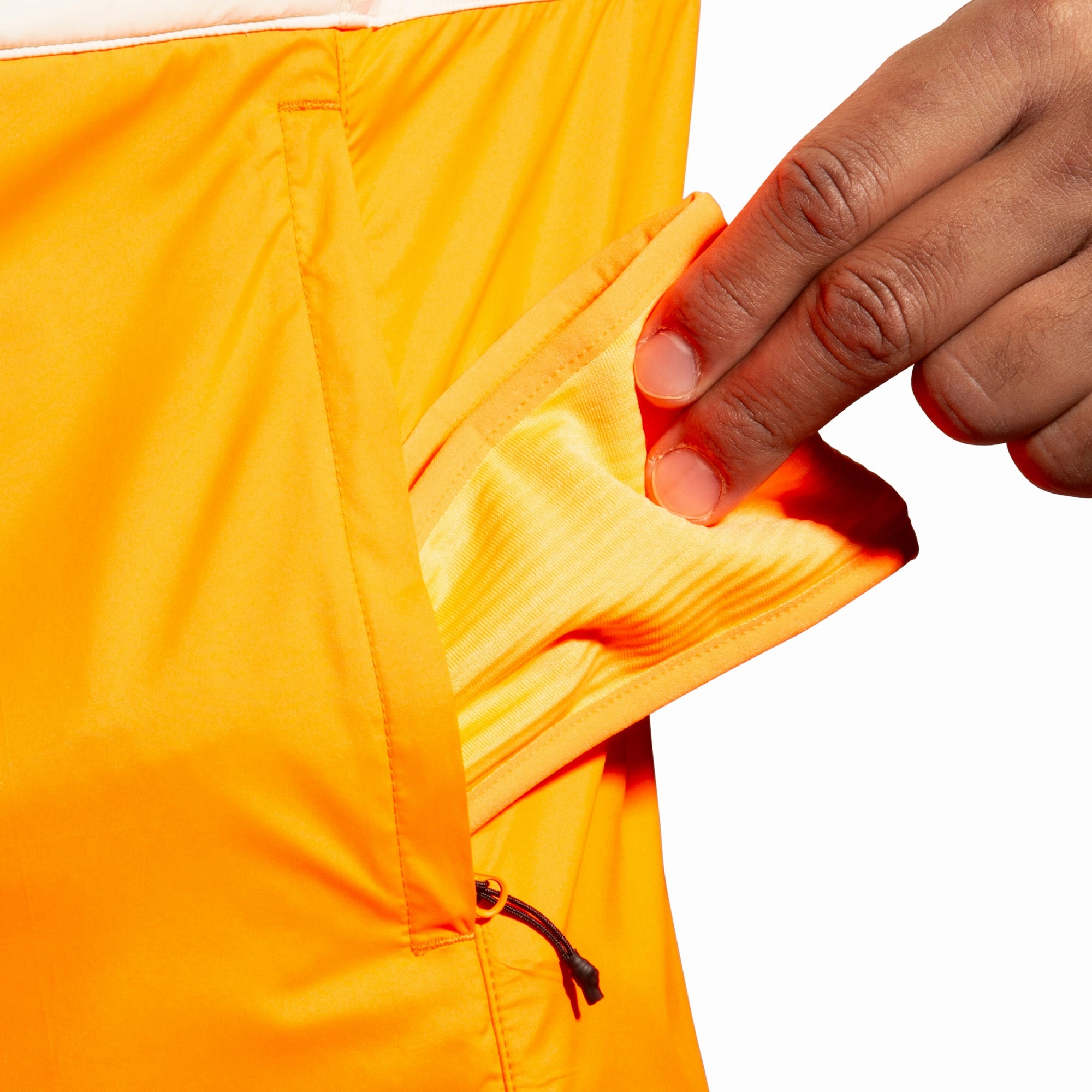 Hood Included Skill Brooks Run Visible 2.0 Insulated Mens Running Gilet - Grey