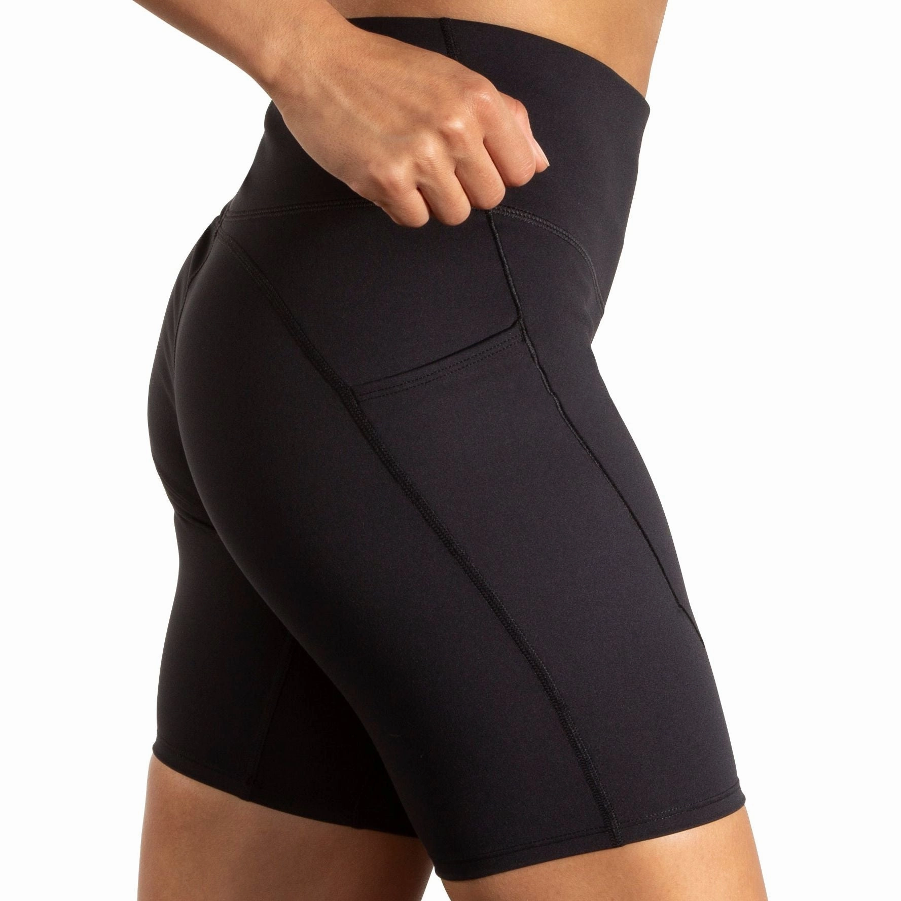 swim shorts Brooks Spark 8 Inch Womens Short Running Tights - Black