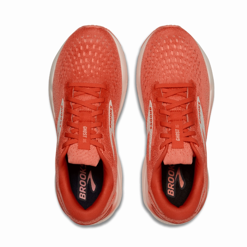 anti - twist shoes running in new tracks shoes Brooks Women's Ghost 16 Running Shoes in Coral/Desert Flower/Coconut SS25