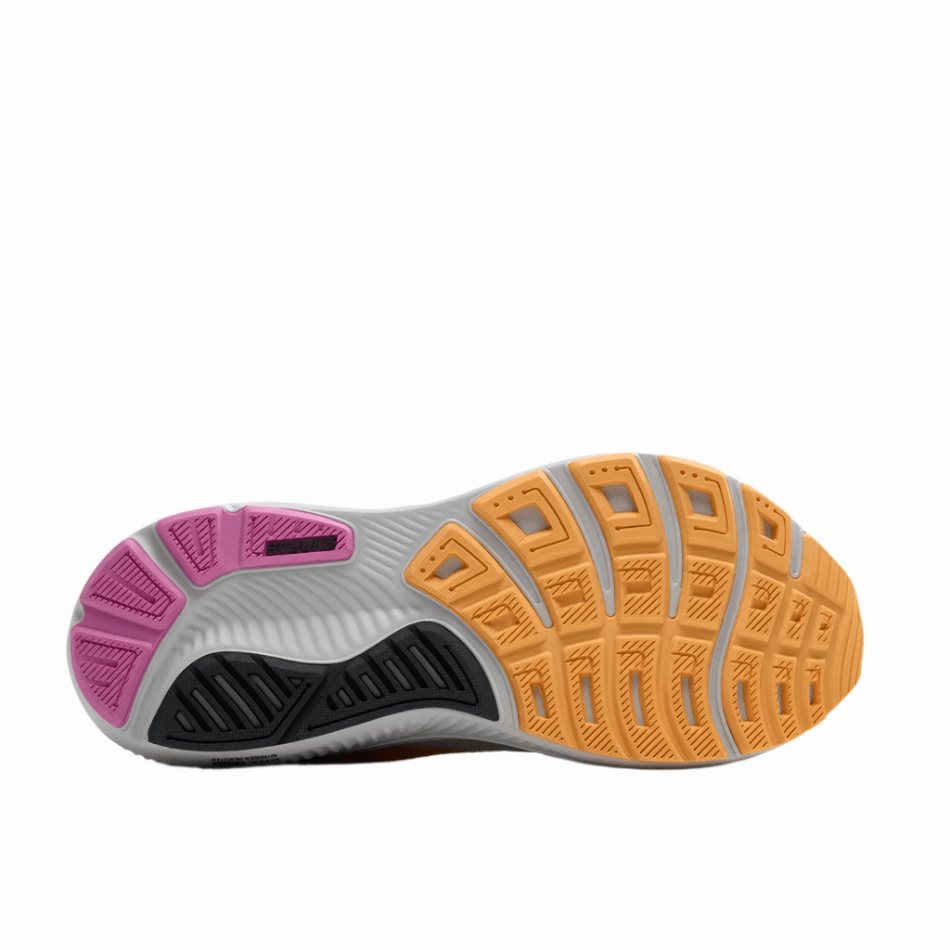 Brooks Women's Ghost 17 Running Shoes in Oyster/Apricot/Pink AW25 Neutral Stride Adaptor