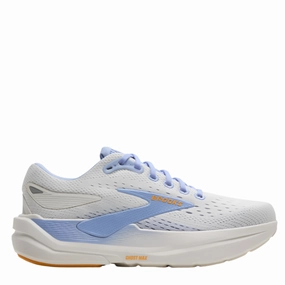 Brooks Women's Ghost Max 3 Running Shoes in Coconut/Blue Heron/Orange AW25 Foot - stability Agility