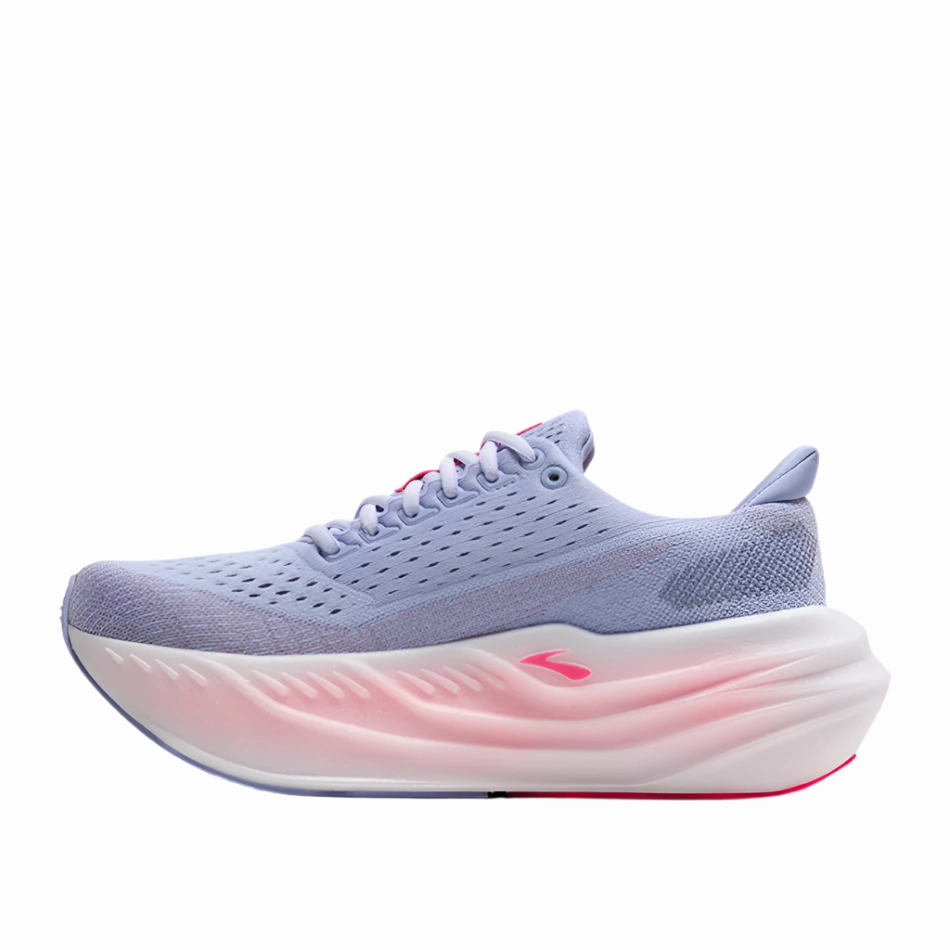 Multi - terrain soft - touch shoes Brooks Women's Glycerin Max Running Shoes in Blue Heron/Diva Pink/White AW25