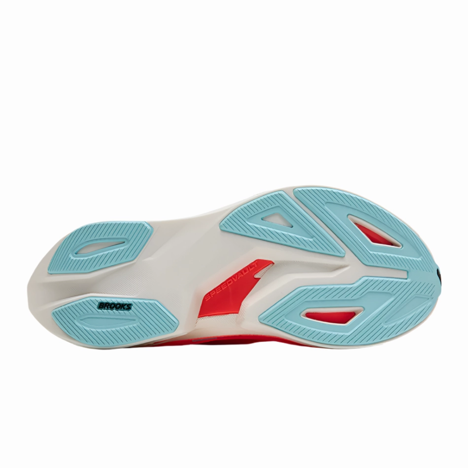 Brooks Women's Hyperion Max 3 Running Shoes in Coconut/Fiery Coral/Atomizer AW25 dot - design shoes