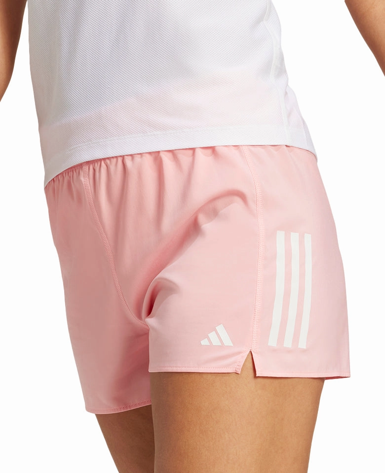 adidas Own The Run 4 Inch Womens Running Shorts - Pink Odor Resistant Treatment