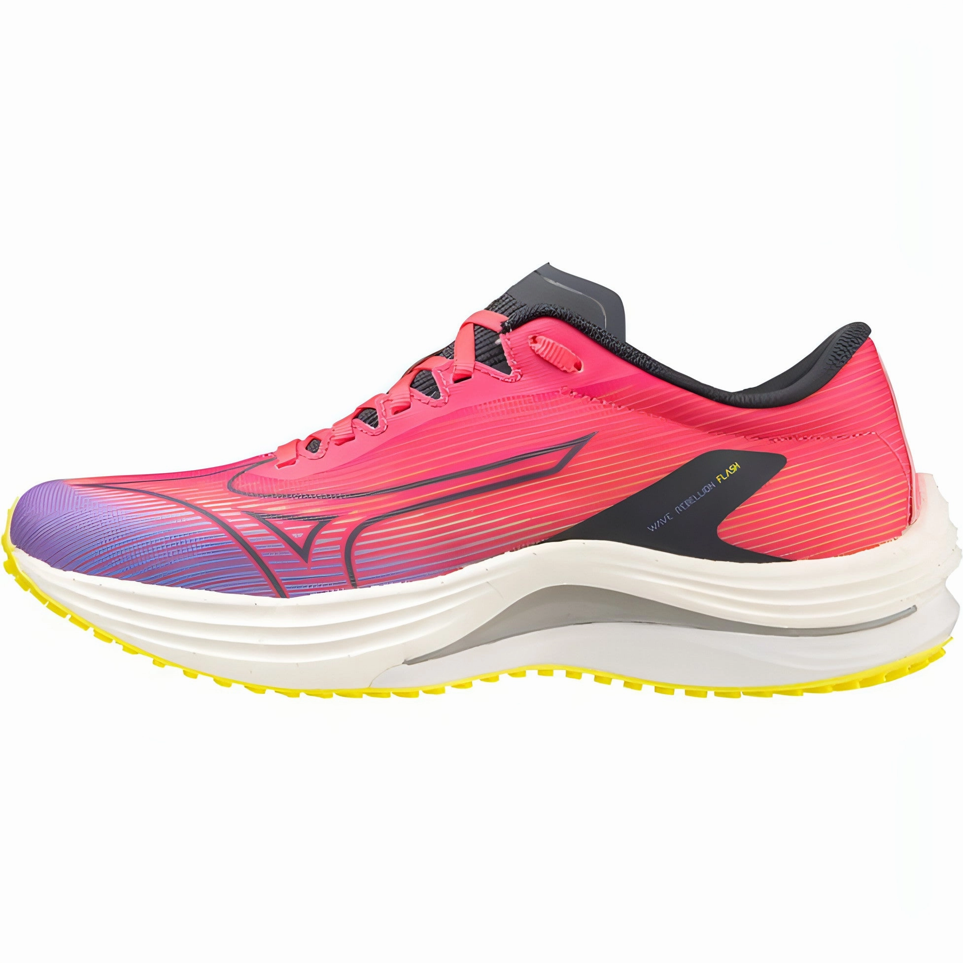 Sleek lines Mizuno Wave Rebellion Flash Womens Running Shoes - Pink