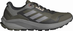 Cushioned Heel Collar Seasonal Use adidas Terrex Trail Rider Mens Trail Running Shoes - Green