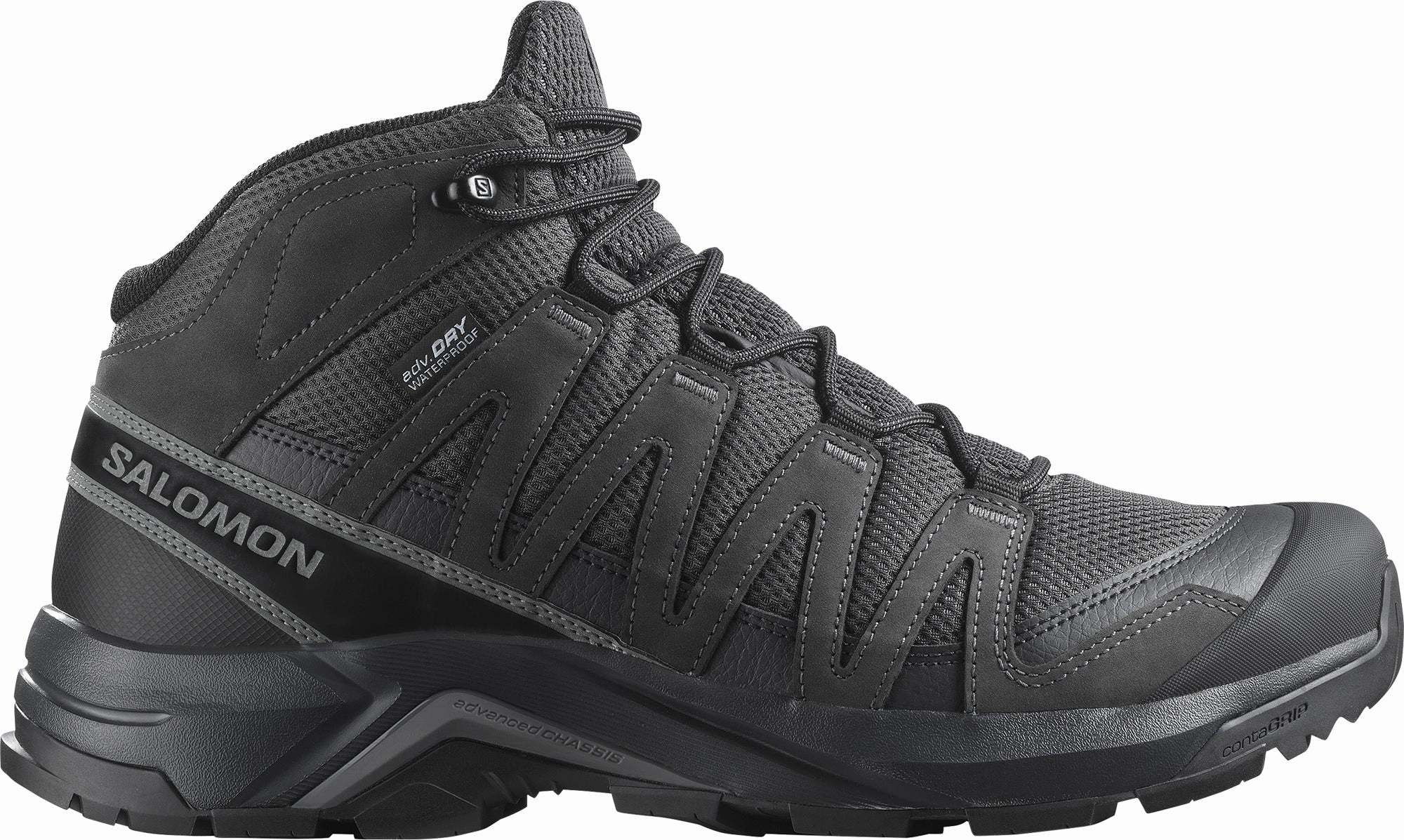 Non Marking Outsole Salomon X-Adventure Recon Mid GORE-TEX Mens Walking Shoes - Black