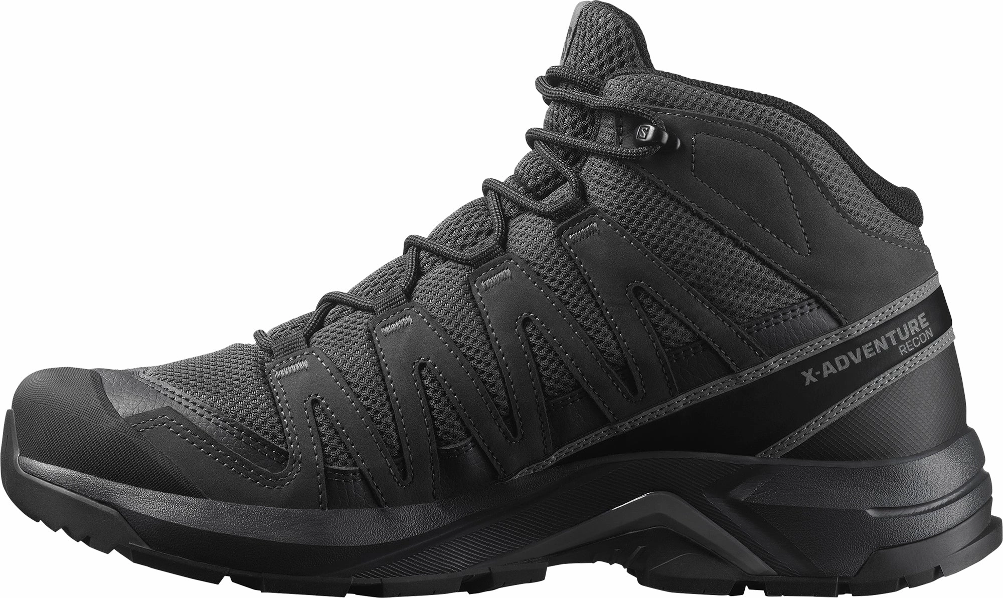 Salomon X-Adventure Recon Mid GORE-TEX Mens Walking Shoes - Black Step Fit Classy flair