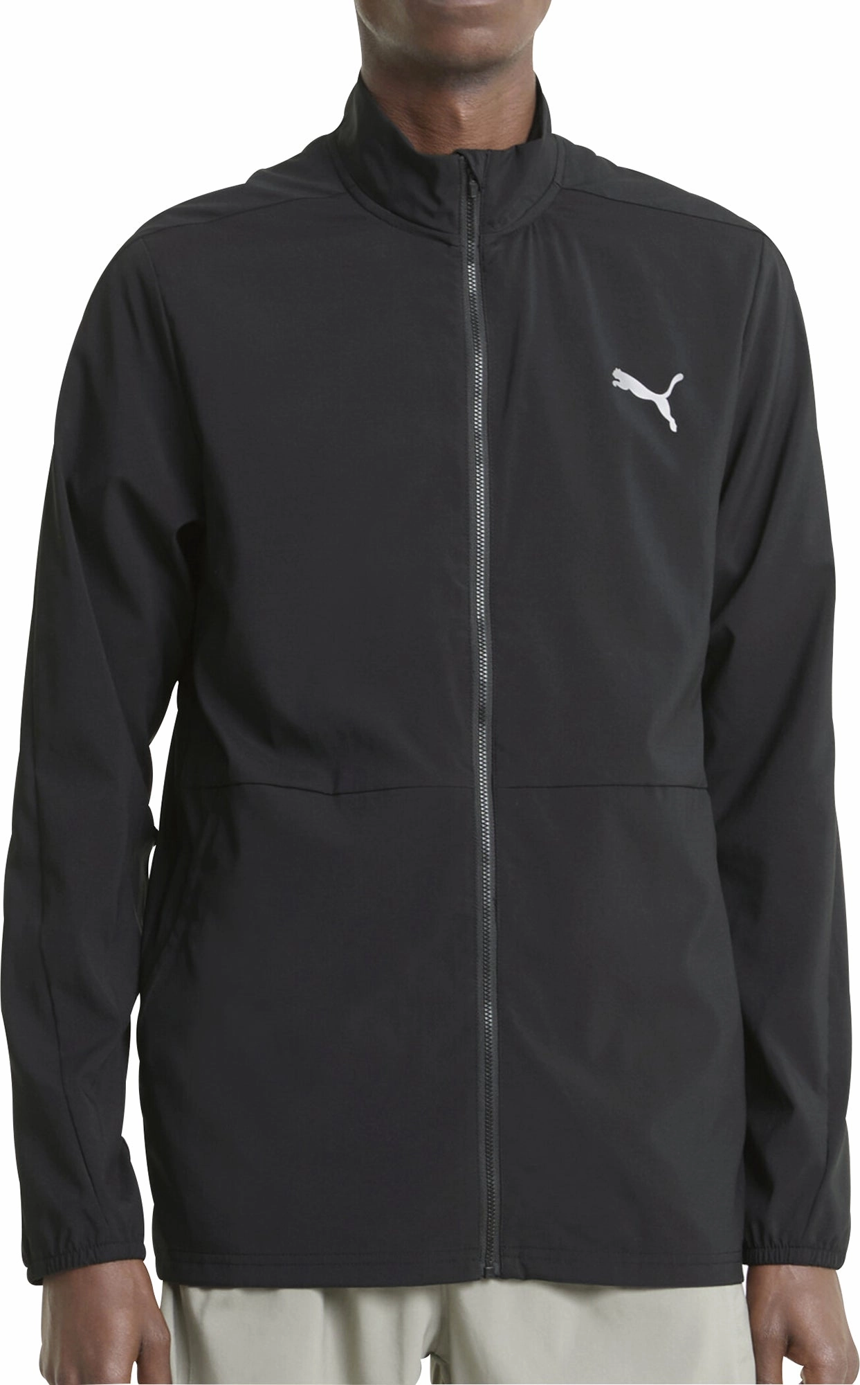 Puma Run Favourite Woven Mens Running Jacket - Black multiple pockets Exclusive