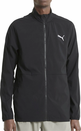 Puma Run Favourite Woven Mens Running Jacket - Black multiple pockets Exclusive